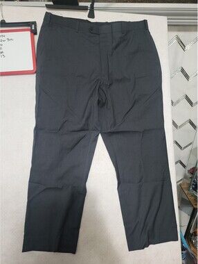 Adolfo Men's Dress Pants 42W 30L Charcoal Gray